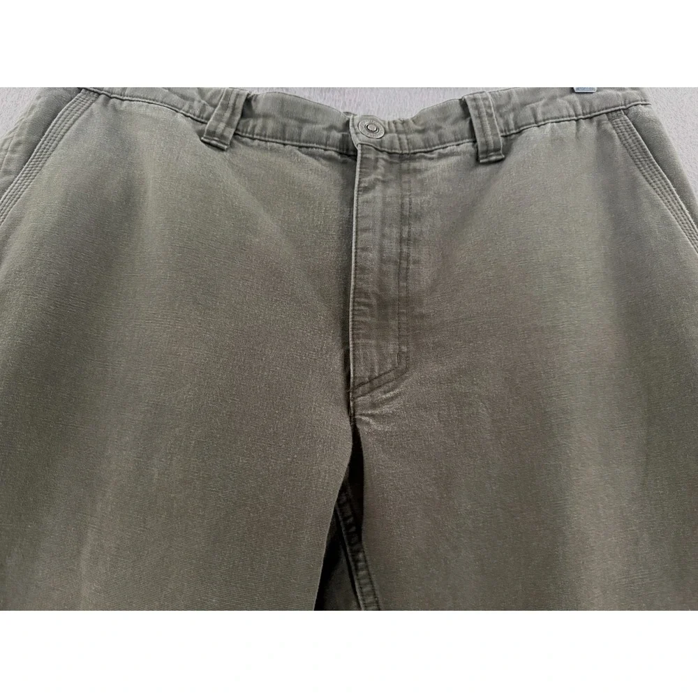 Columbia ROC Canvas Pants 35x30 Green Utility Outdoor Hiking Gorpcore READ‎